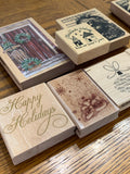 Christmas rubber stamp 8 Piece Set