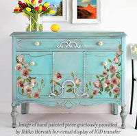 Painterly Florals Decor Transfer