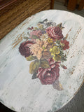 Small Chippy Floral Side Table-SOLD