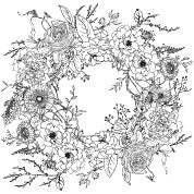 Winter’s Song Wreath Paintable Decor Transfer 24x24