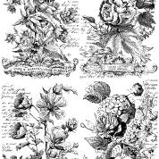 Classic Bouquet Paintable Decor Transfer 24x33