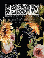 Painterly Florals Decor Transfer