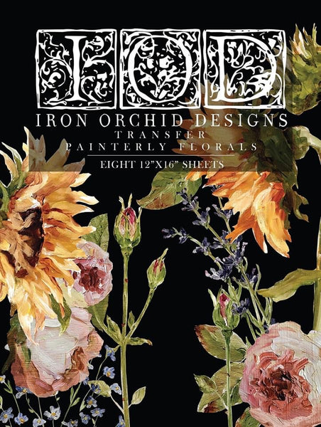 Painterly Florals Decor Transfer