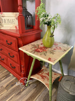 Red Toile Decoupage Tissue Paper