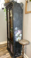 Black Floral Cabinet