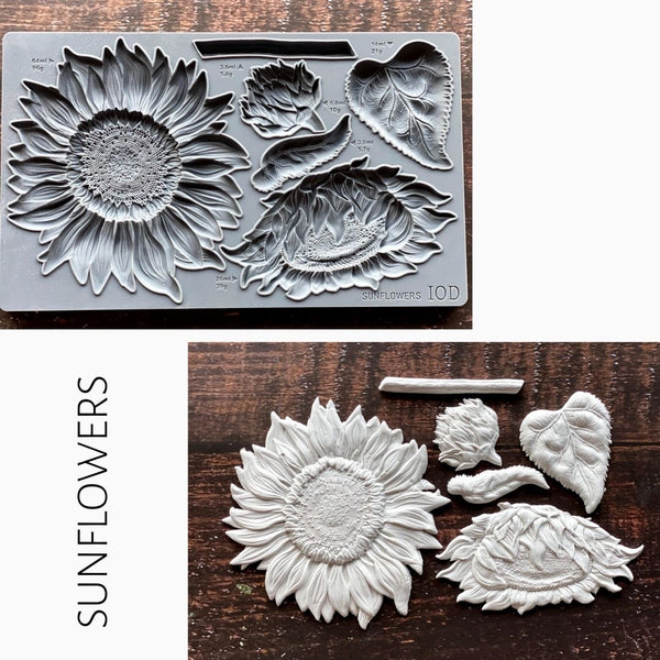 Sunflowers IOD Decor Moulds