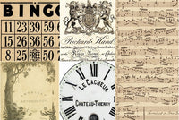 Typography Blocks Decoupage Tissue