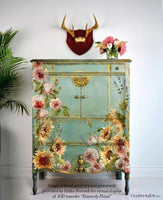 Painterly Florals Decor Transfer
