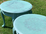 Mandala Side Tables (2)- SOLD