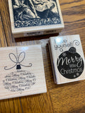 Christmas rubber stamp 8 Piece Set