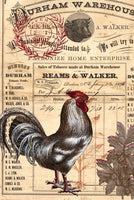 Country Rooster Decoupage Tissue