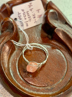 Custom made hand wire wrapped gemstones