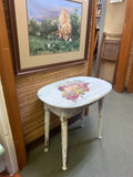 Small Chippy Floral Side Table-SOLD