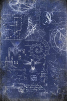 Renaissance Blueprint Decoupage Tissue Paper