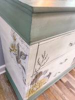 Sepia Blossoms Dresser with Mirror-SOLD