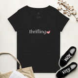 Thrifting Women’s recycled v-neck t-shirt