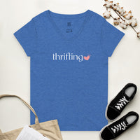 Thrifting Women’s recycled v-neck t-shirt